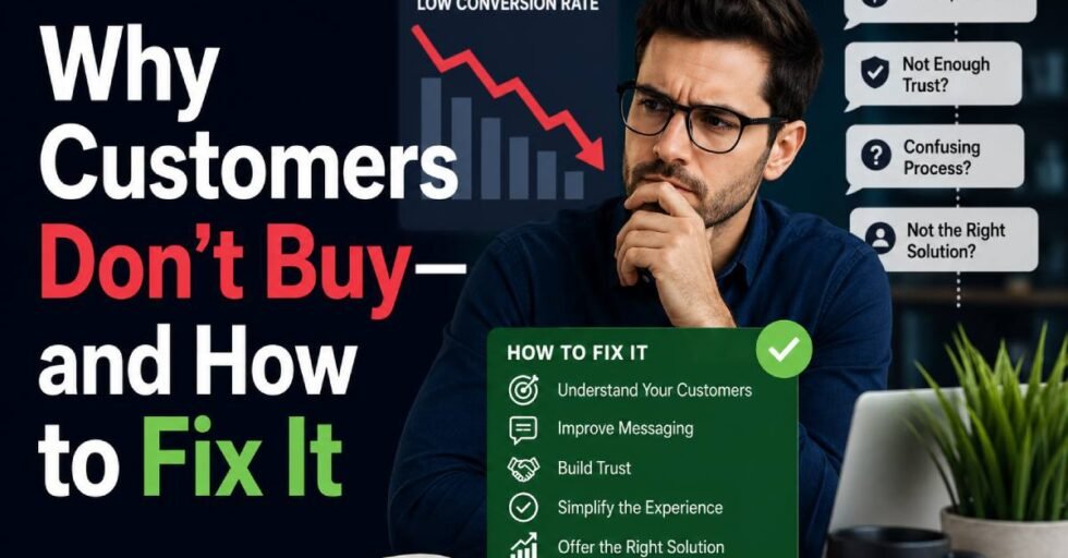 Why Customers Don’t Buy—and How to Fix It Why Customers Don’t Buy—and How to Fix It